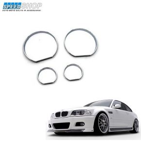 BMW 3 (E46) chromuoti spidometro žiedai